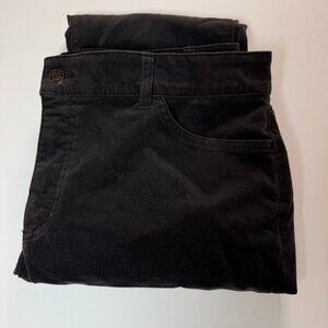 Chaps Black Corduroy Women's Pants Size 16 Fall, Winter Staple, 98% Cotton, Soft